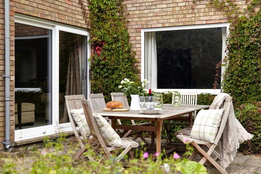 White uPVC Patio Exterior